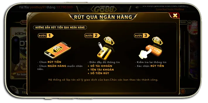 Hình thức rút tiền phong phú