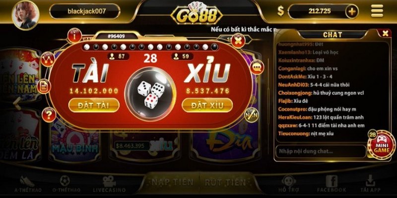 Khái niệm về tài xỉu Go88